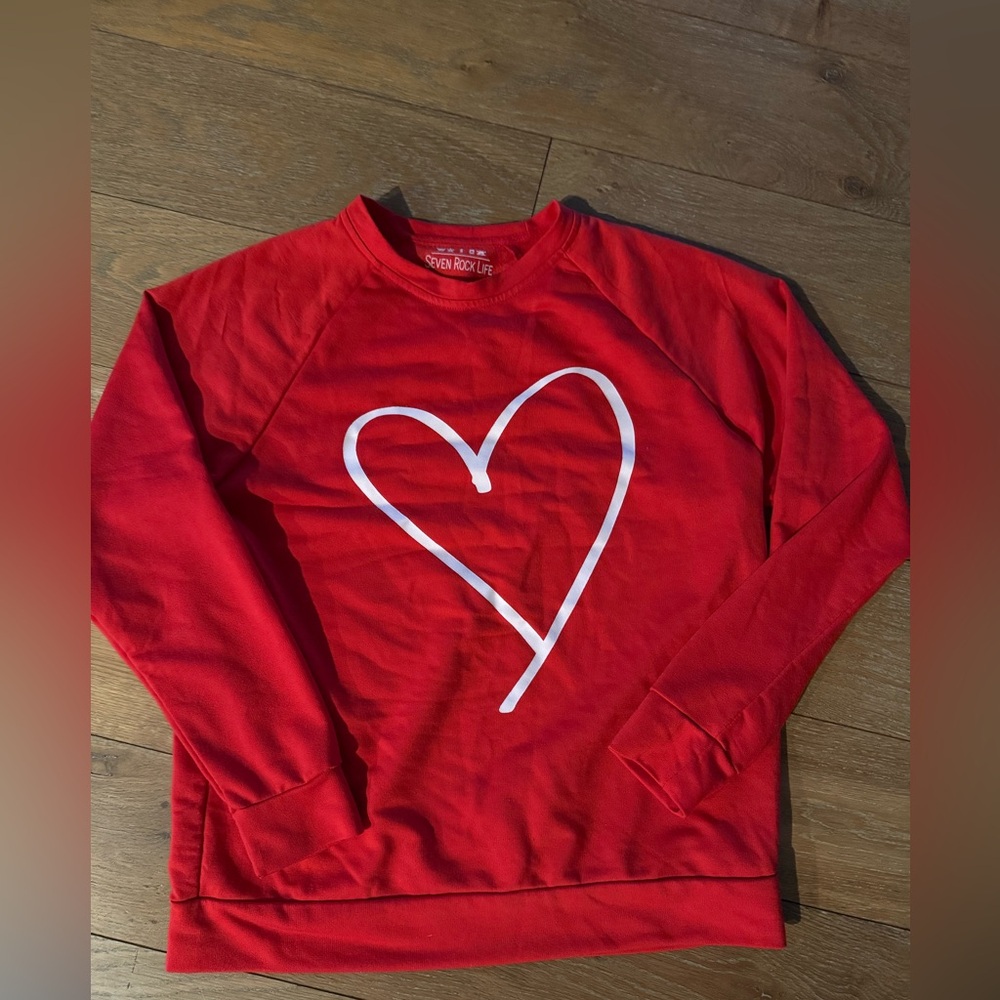 Red Heart Graphic Sweatshirt